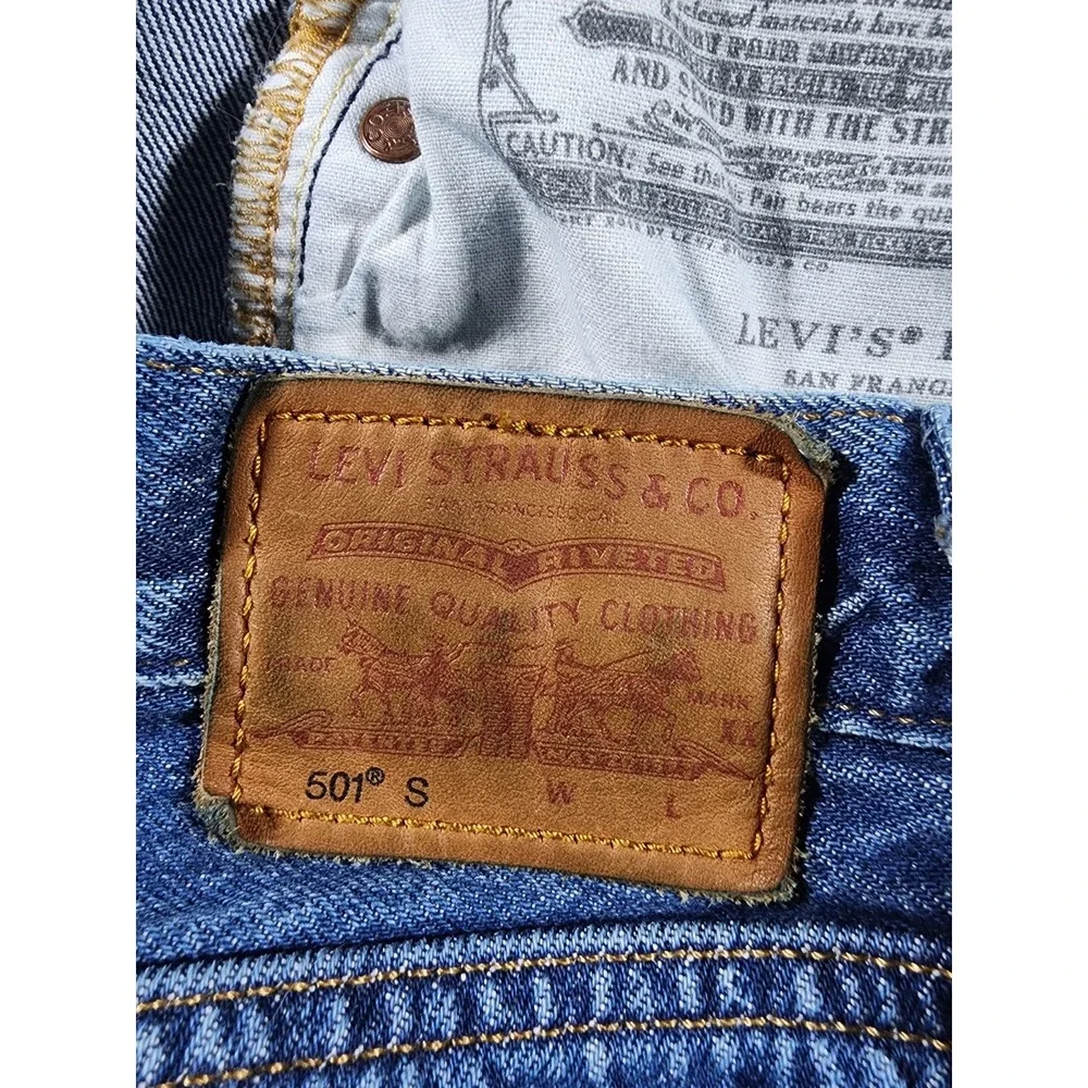 Levis Men's 501 Skinny Denim Jeans, 32x32, Button Fly, Medium Wash